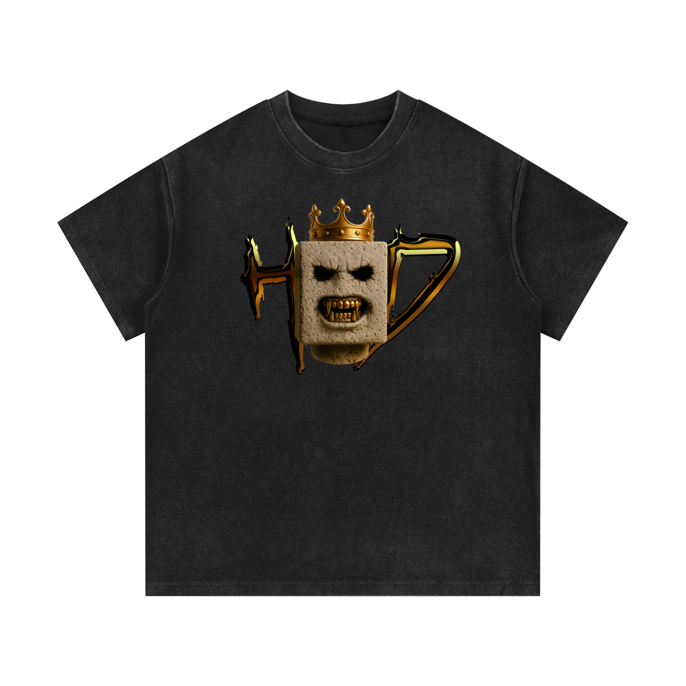 Mineral Wash Waffle Knit T-Shirt