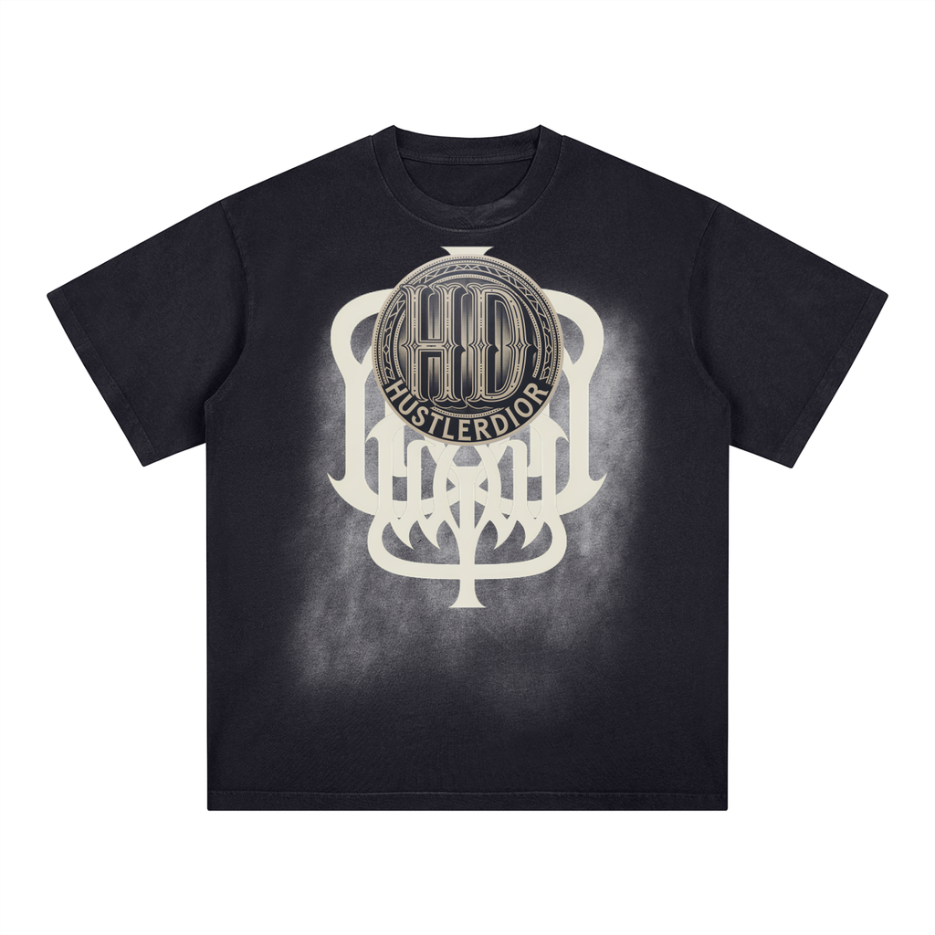 Square Patch Dragon Chaser Washed T-Shirt