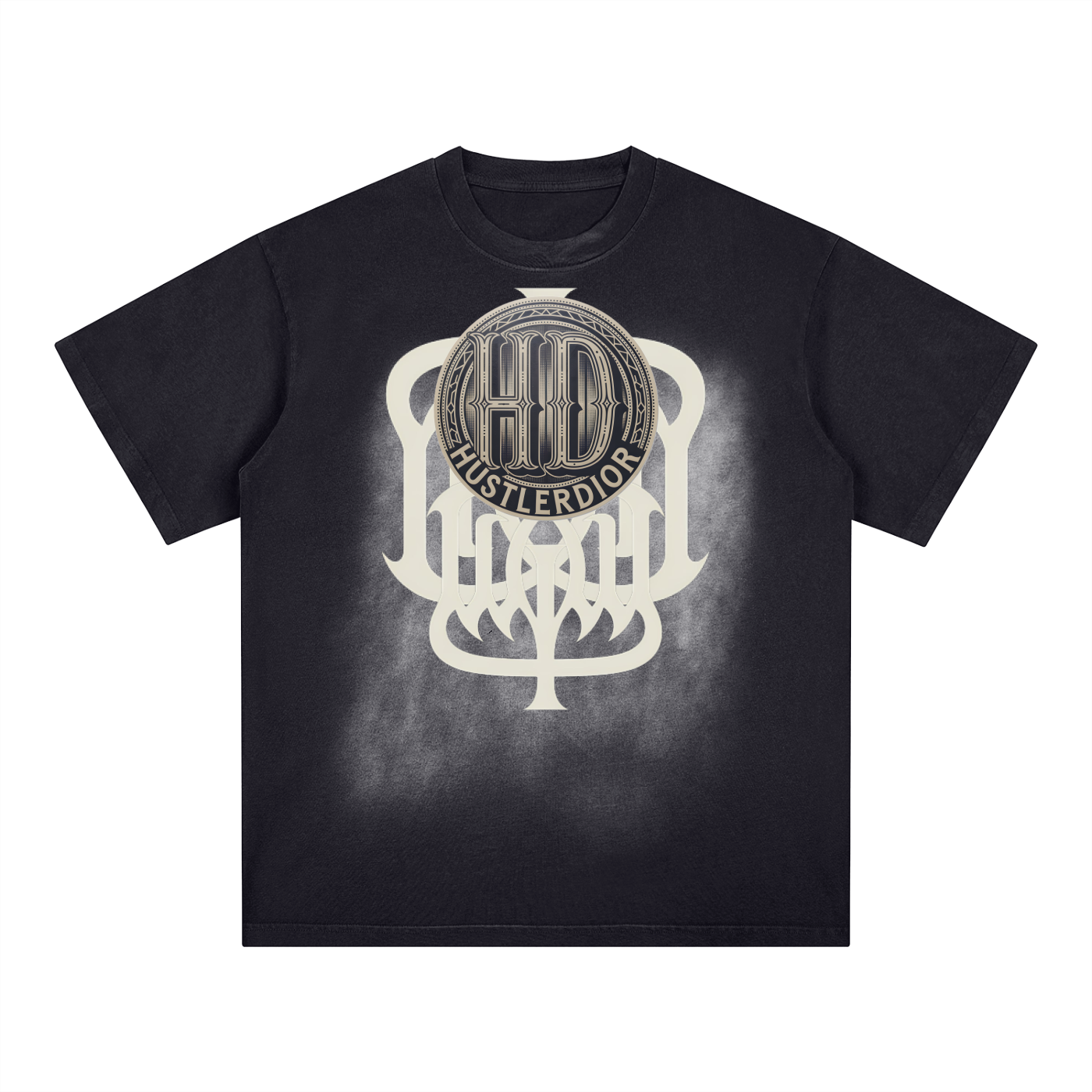 Square Patch Dragon Chaser Washed T-Shirt
