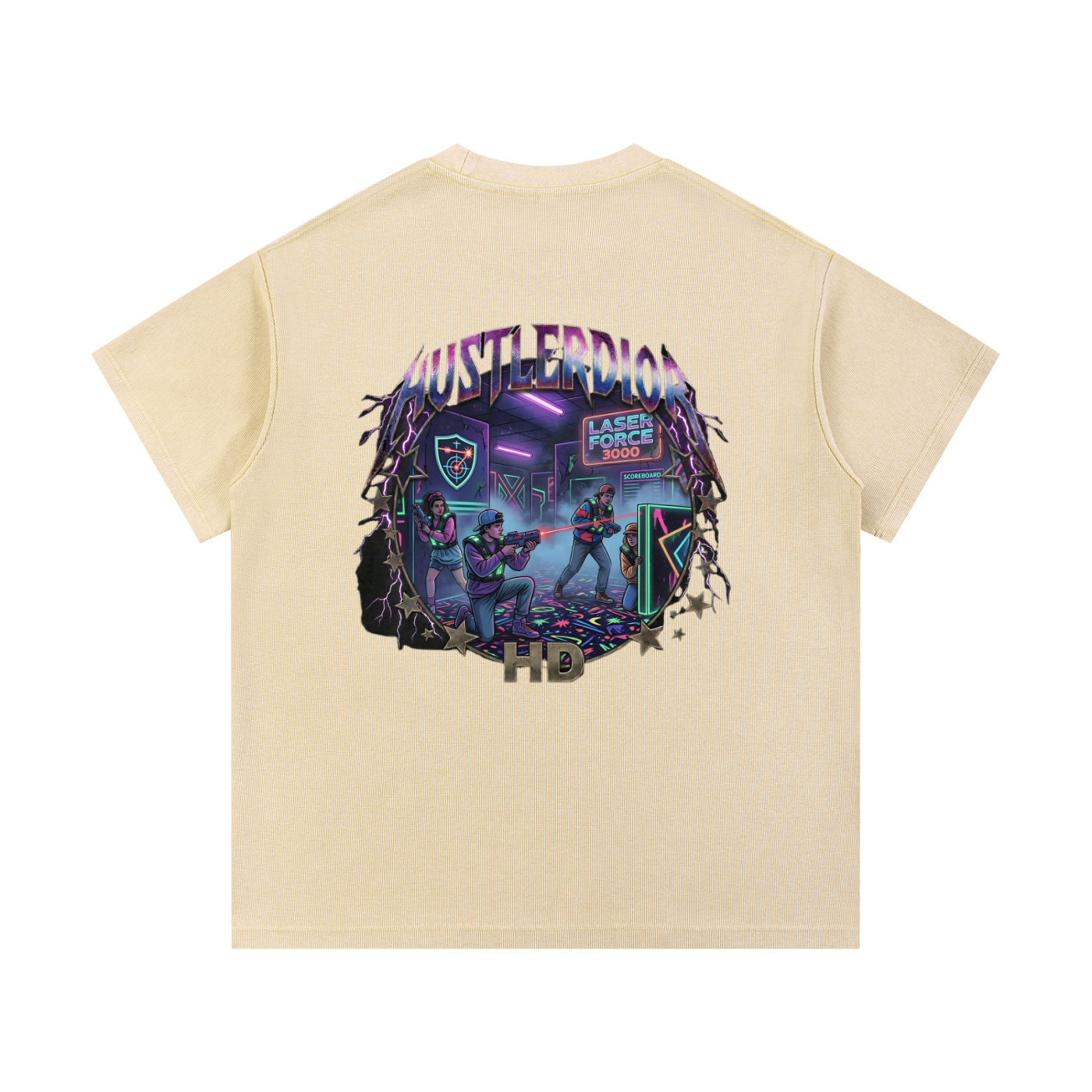 Mineral Wash Waffle Knit T-Shirt