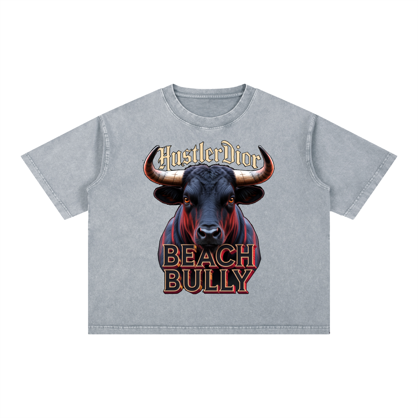 Mineral Wash NO BS Boxy Cotton T-Shirt