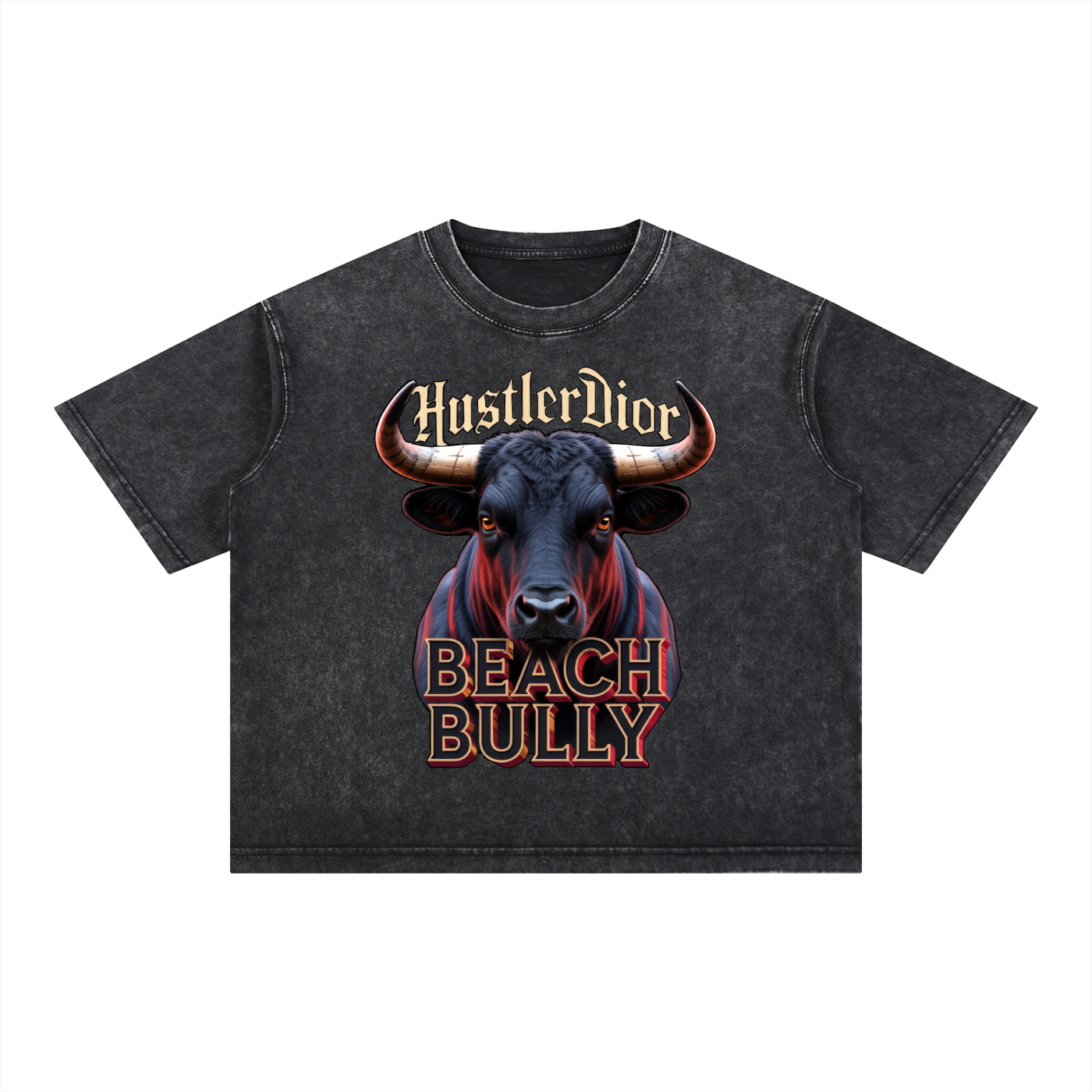 Mineral Wash NO BS Boxy Cotton T-Shirt