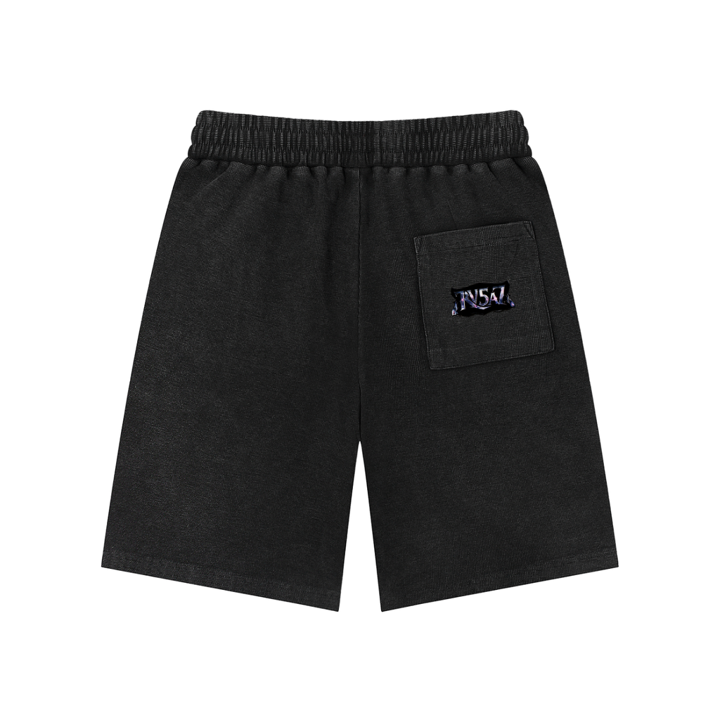 BUFU Wash Waffle Knit Shorts