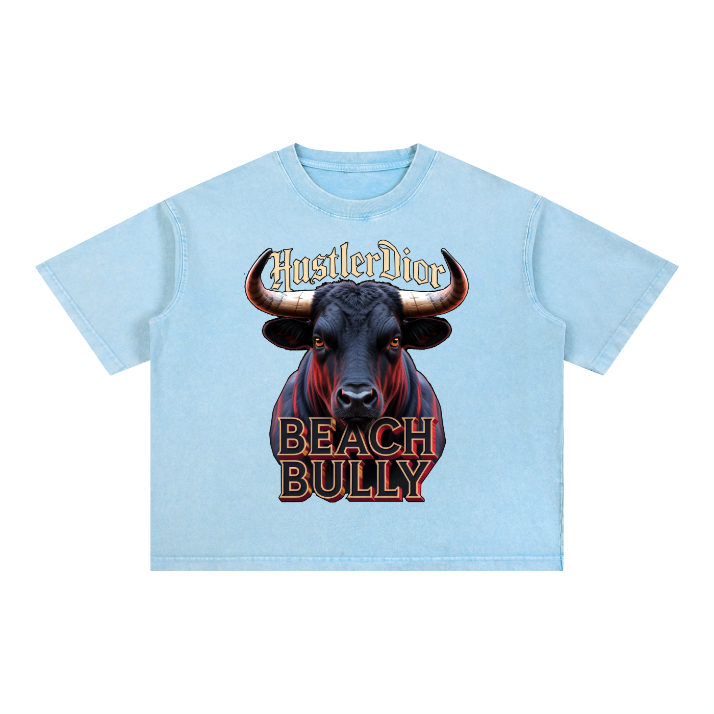 Mineral Wash NO BS Boxy Cotton T-Shirt