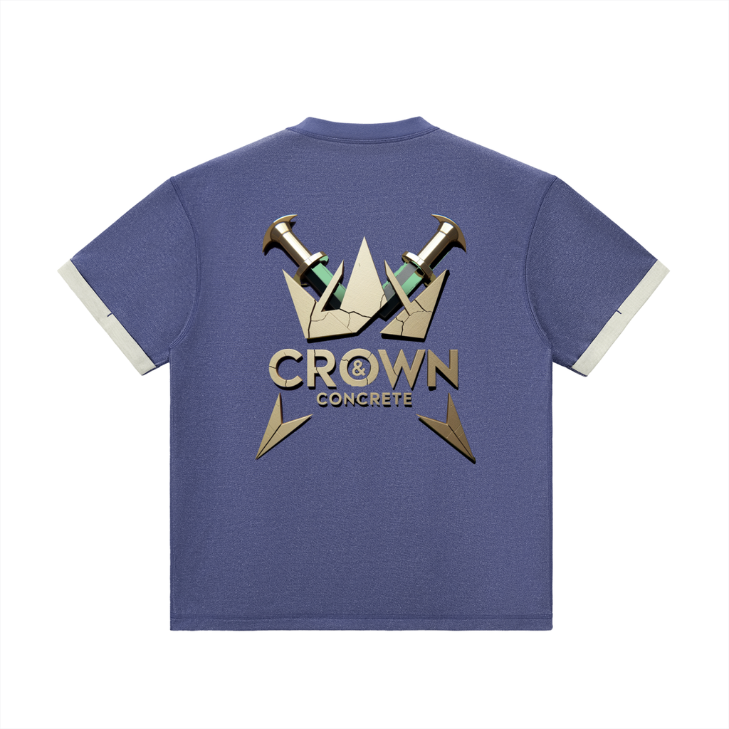Contrast Cuff Cuffed T-Shirt