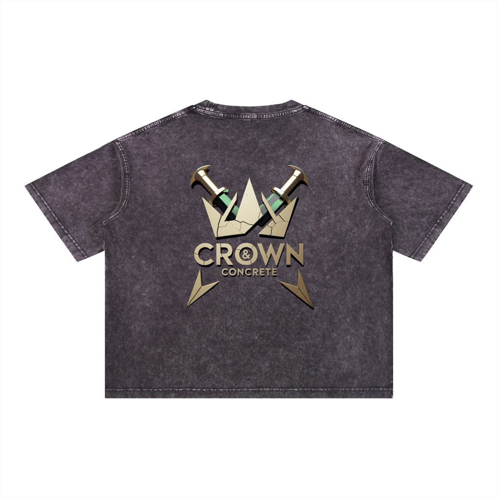 Mineral Wash NO BS Boxy Cotton T-Shirt
