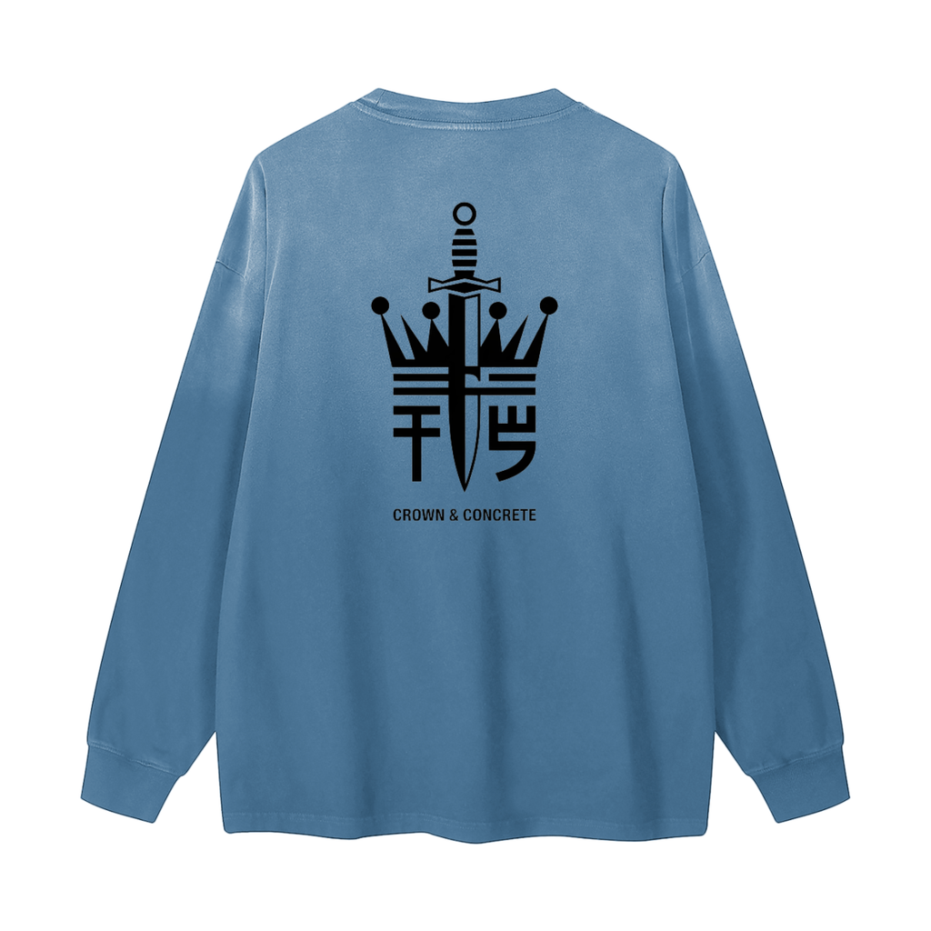 Gradient Washed Long Sleeve T-Shirt
