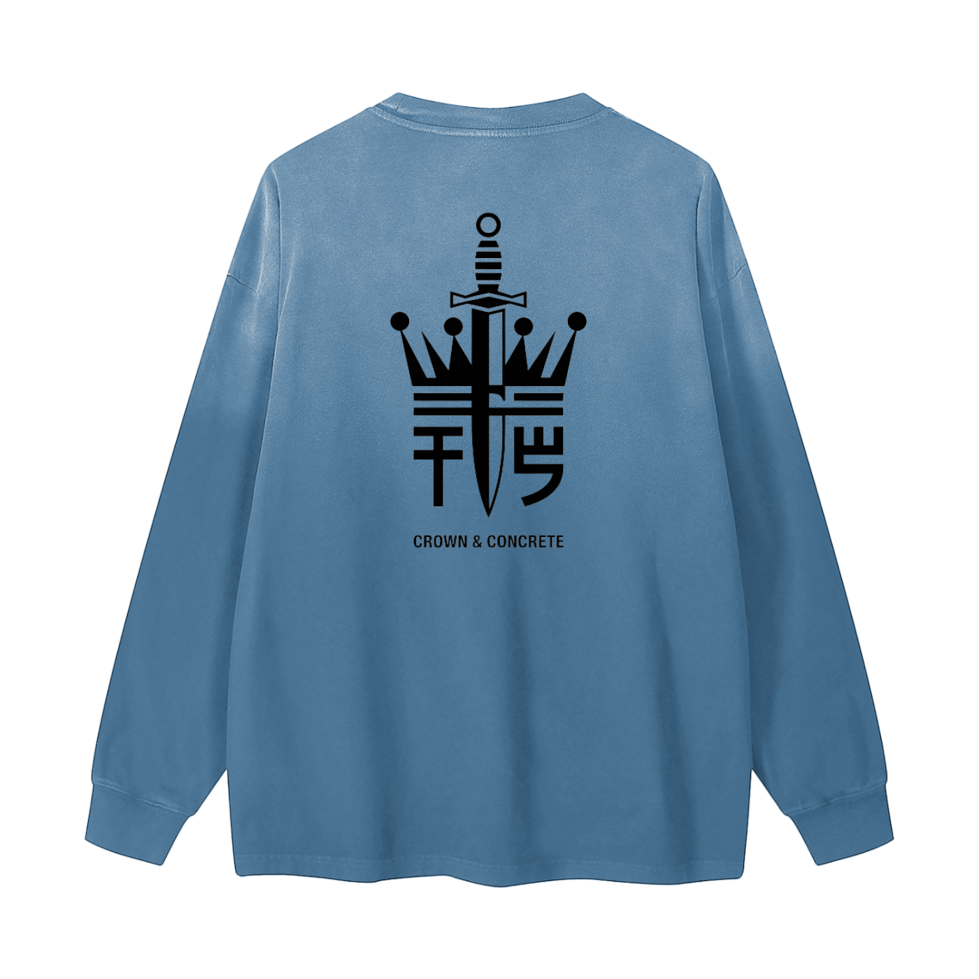 Gradient Washed Long Sleeve T-Shirt
