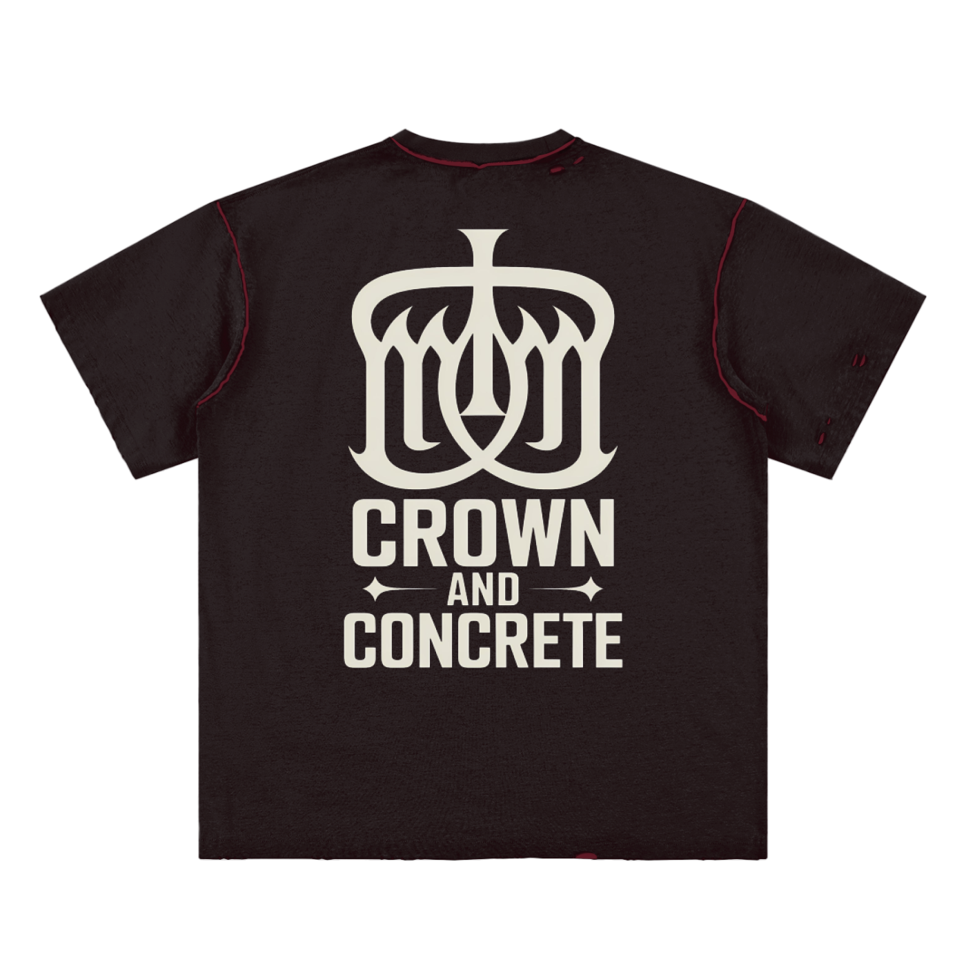 Hand-frayed Reversible T-shirt