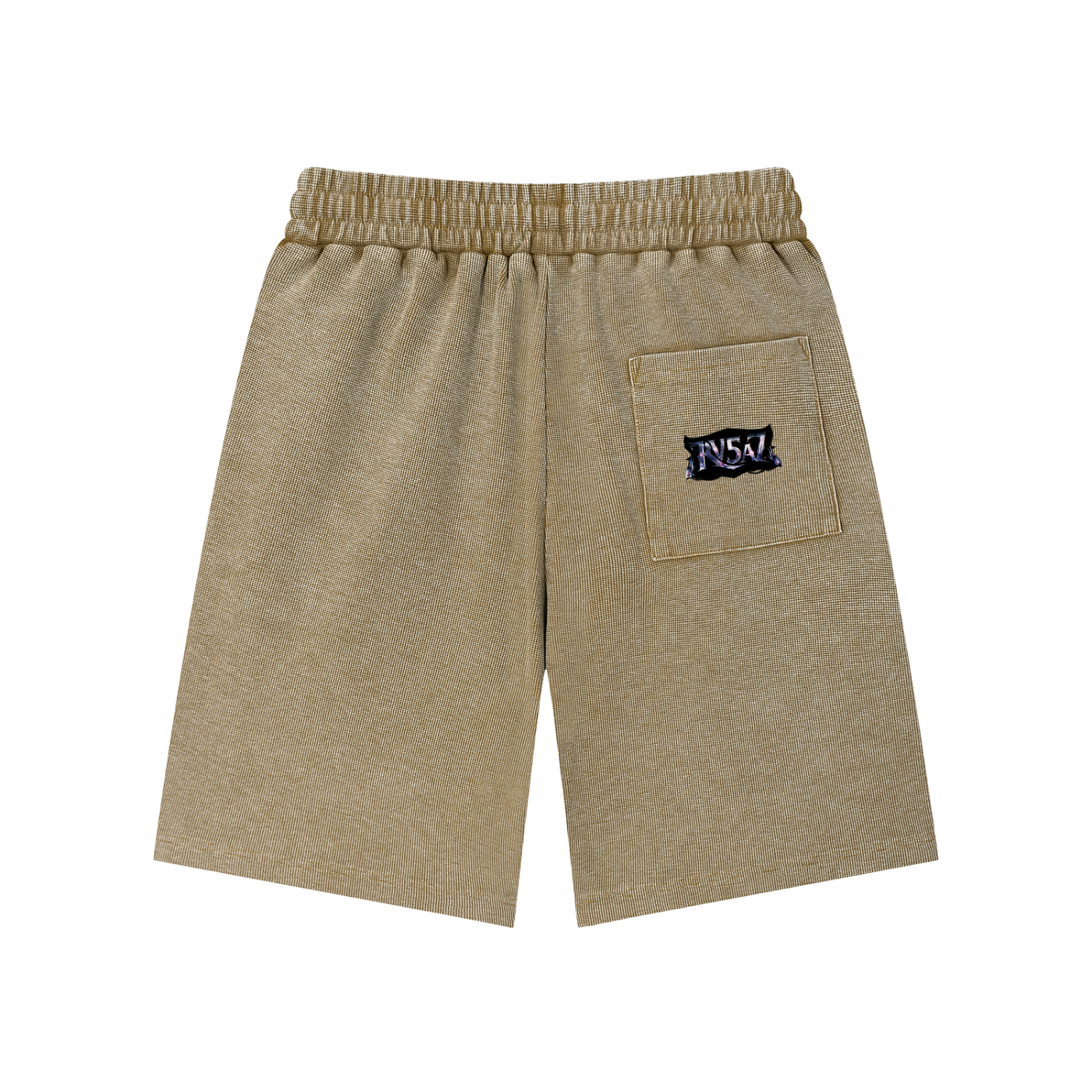 BUFU Wash Waffle Knit Shorts