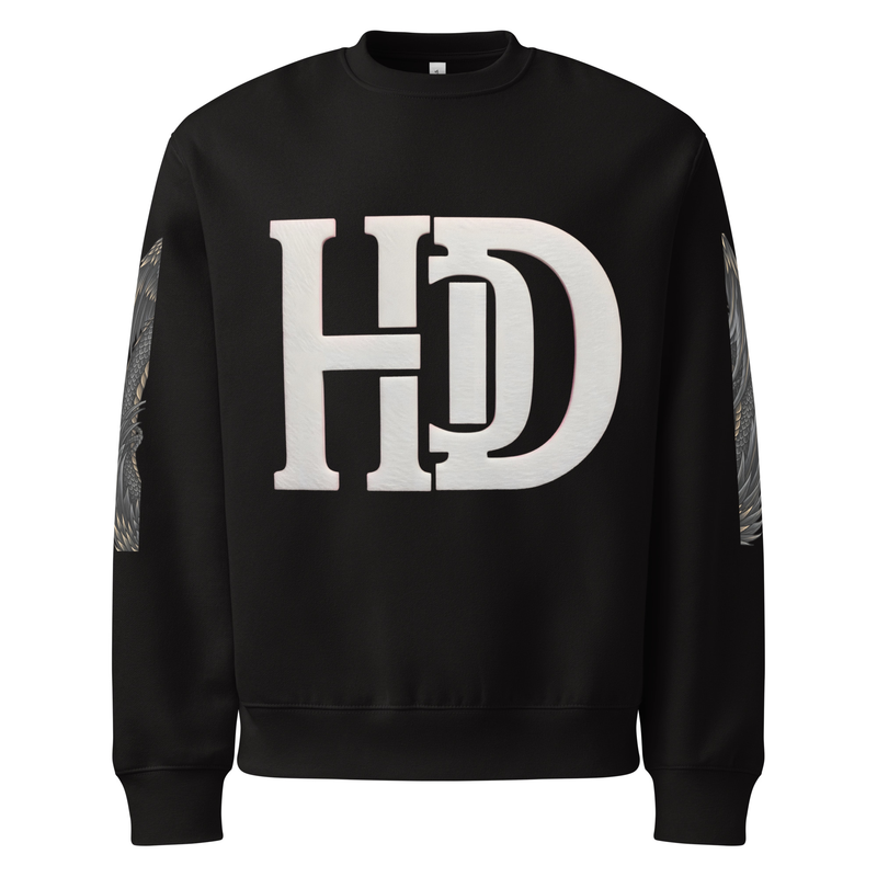 Dragon Blood Oversized heavyweight sweatshirt / Black / S