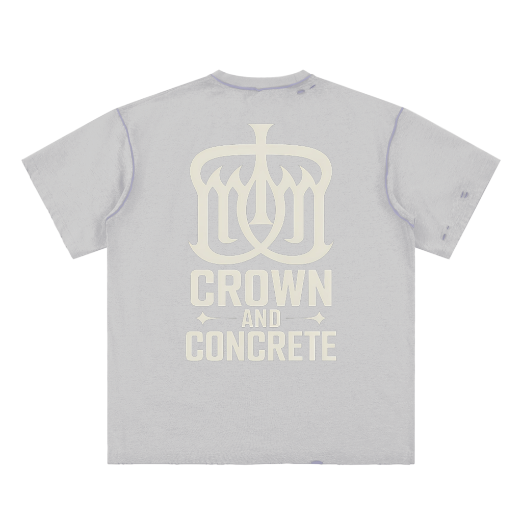 Hand-frayed Reversible T-shirt