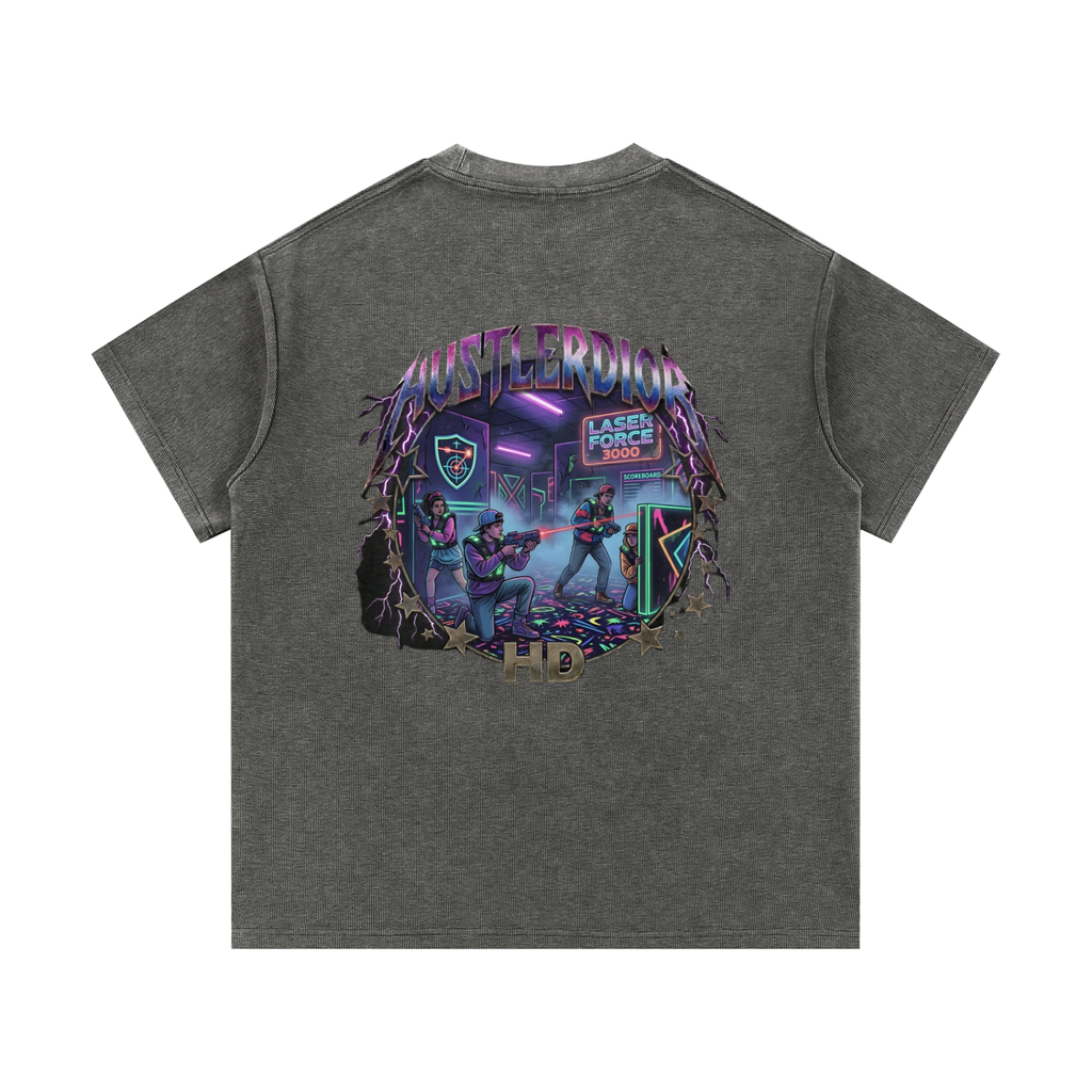 Mineral Wash Waffle Knit T-Shirt
