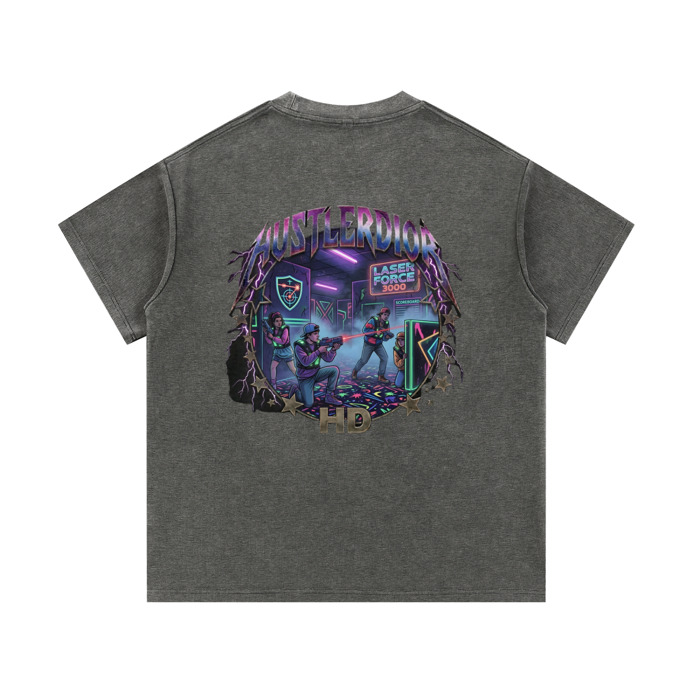 Mineral Wash Waffle Knit T-Shirt