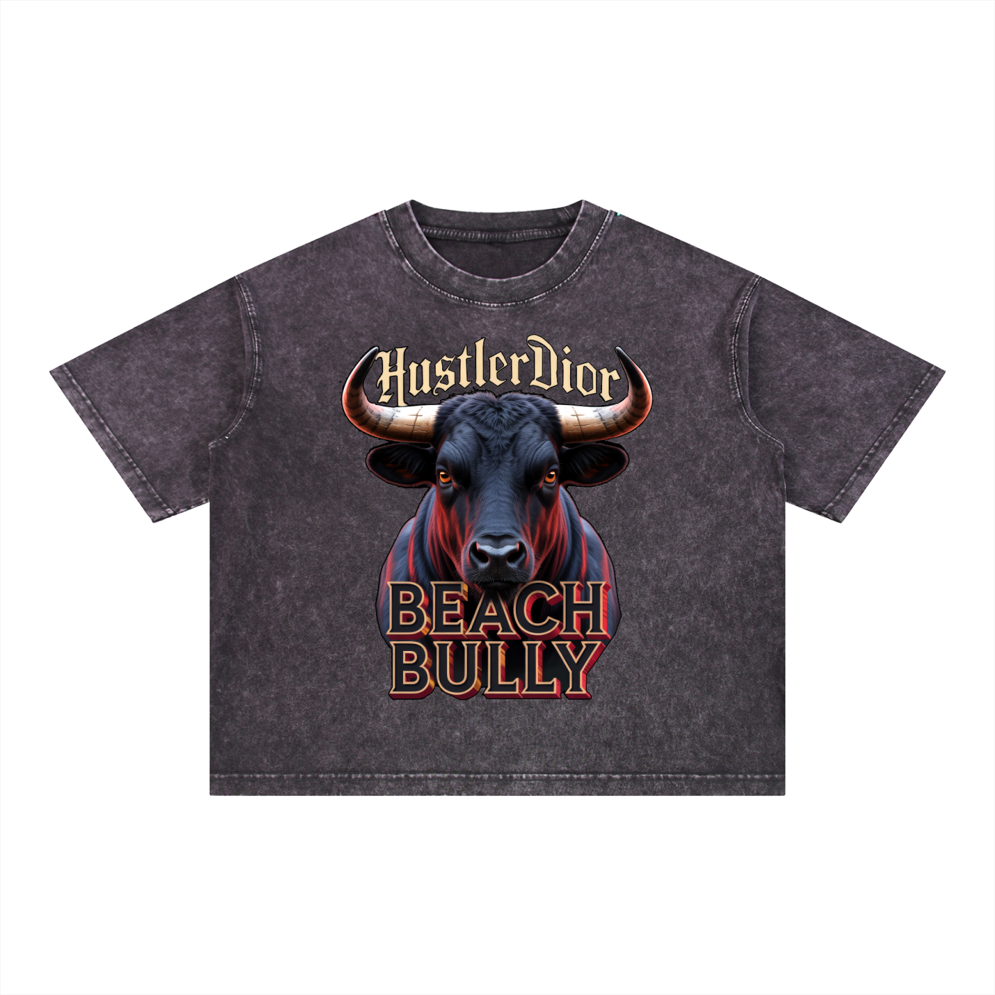 Mineral Wash NO BS Boxy Cotton T-Shirt