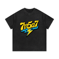 Mineral Wash Waffle Knit T-Shirt