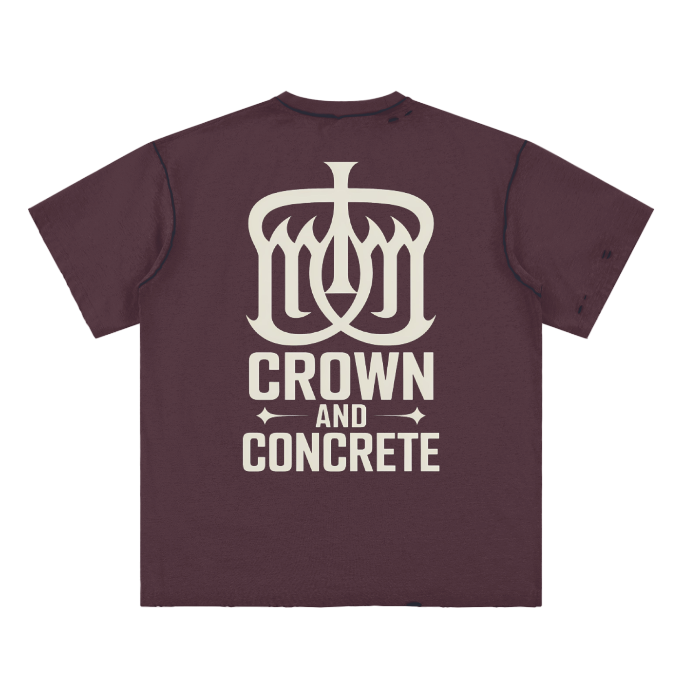 Hand-frayed Reversible T-shirt