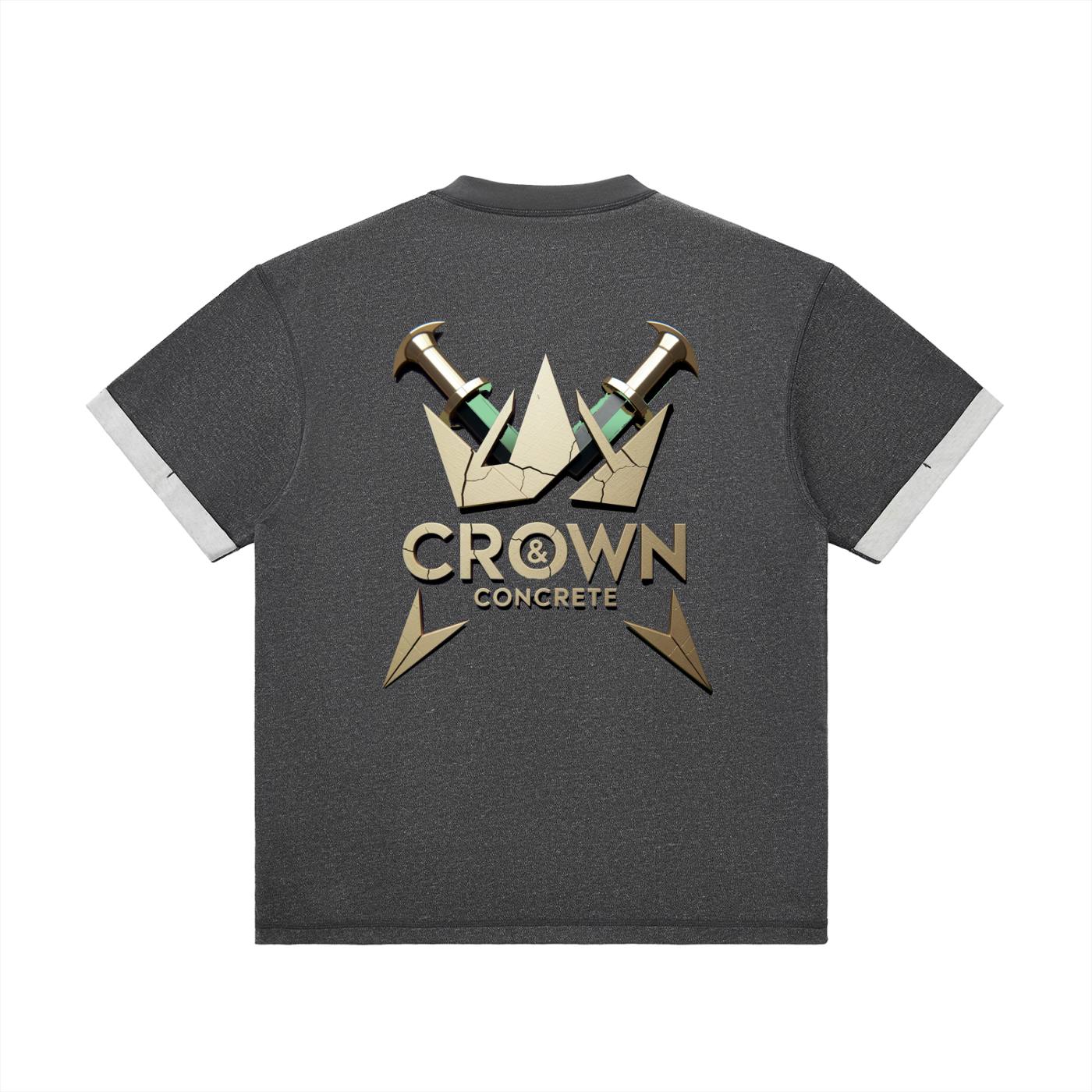 Contrast Cuff Cuffed T-Shirt