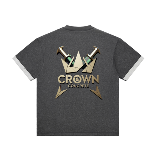 Contrast Cuff Cuffed T-Shirt