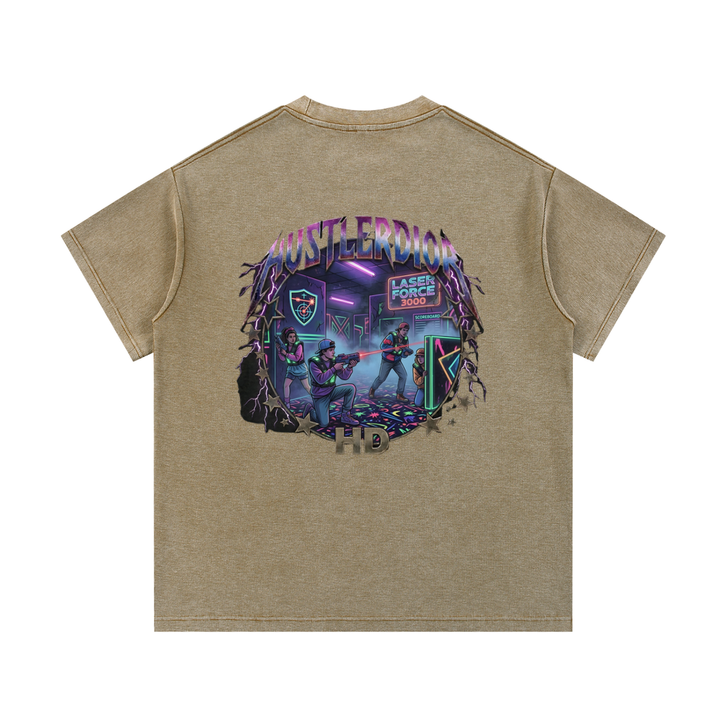 Mineral Wash Waffle Knit T-Shirt