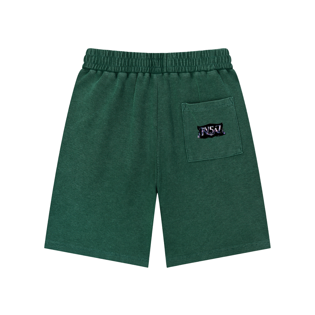 BUFU Wash Waffle Knit Shorts