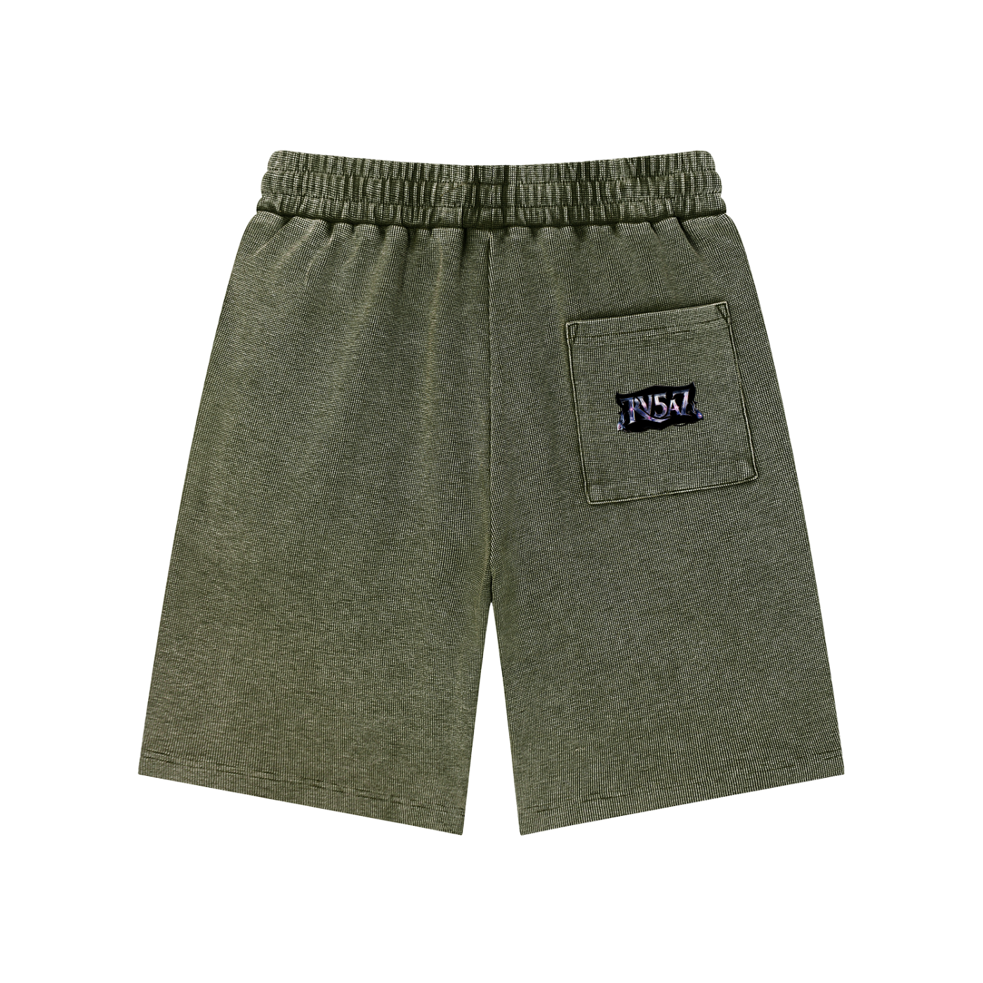BUFU Wash Waffle Knit Shorts