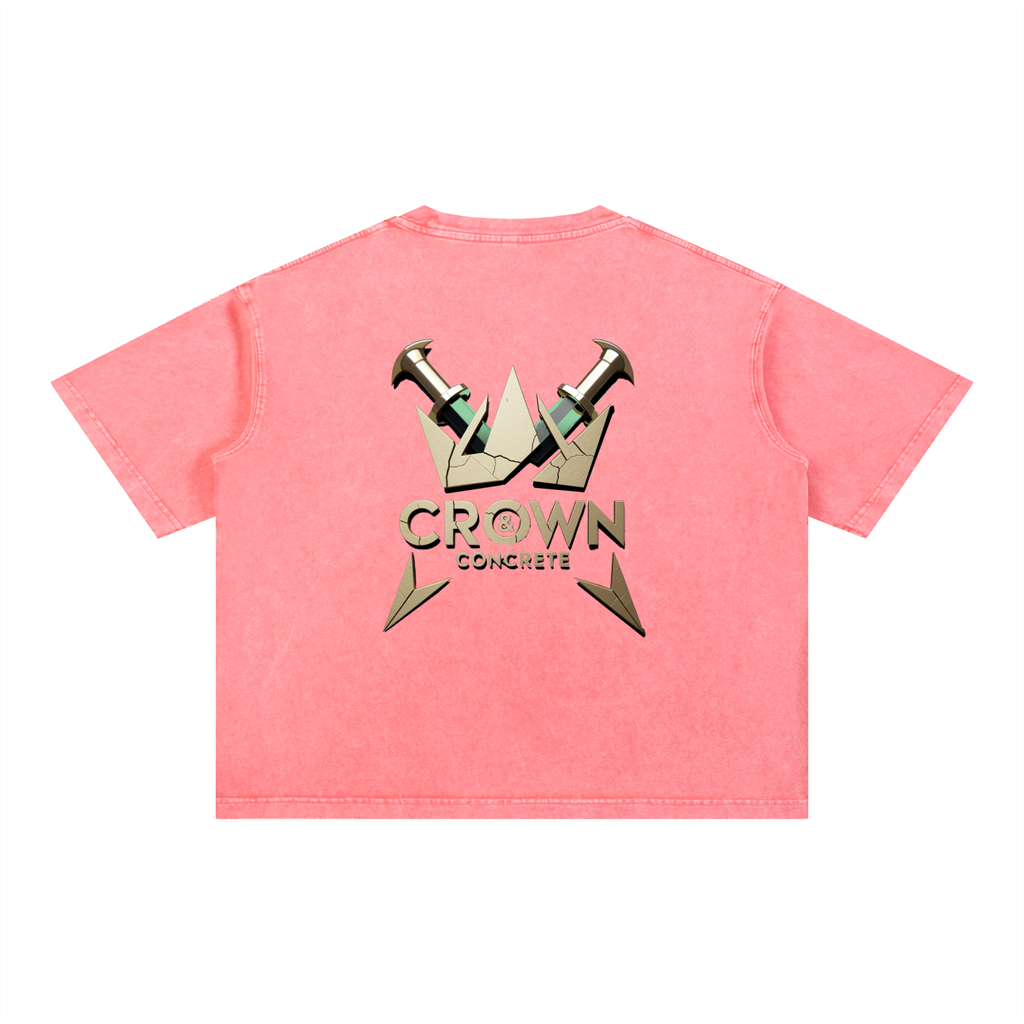 Mineral Wash NO BS Boxy Cotton T-Shirt