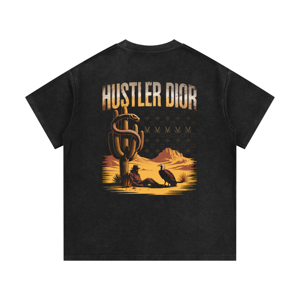 Mineral Wash Waffle Knit T-Shirt