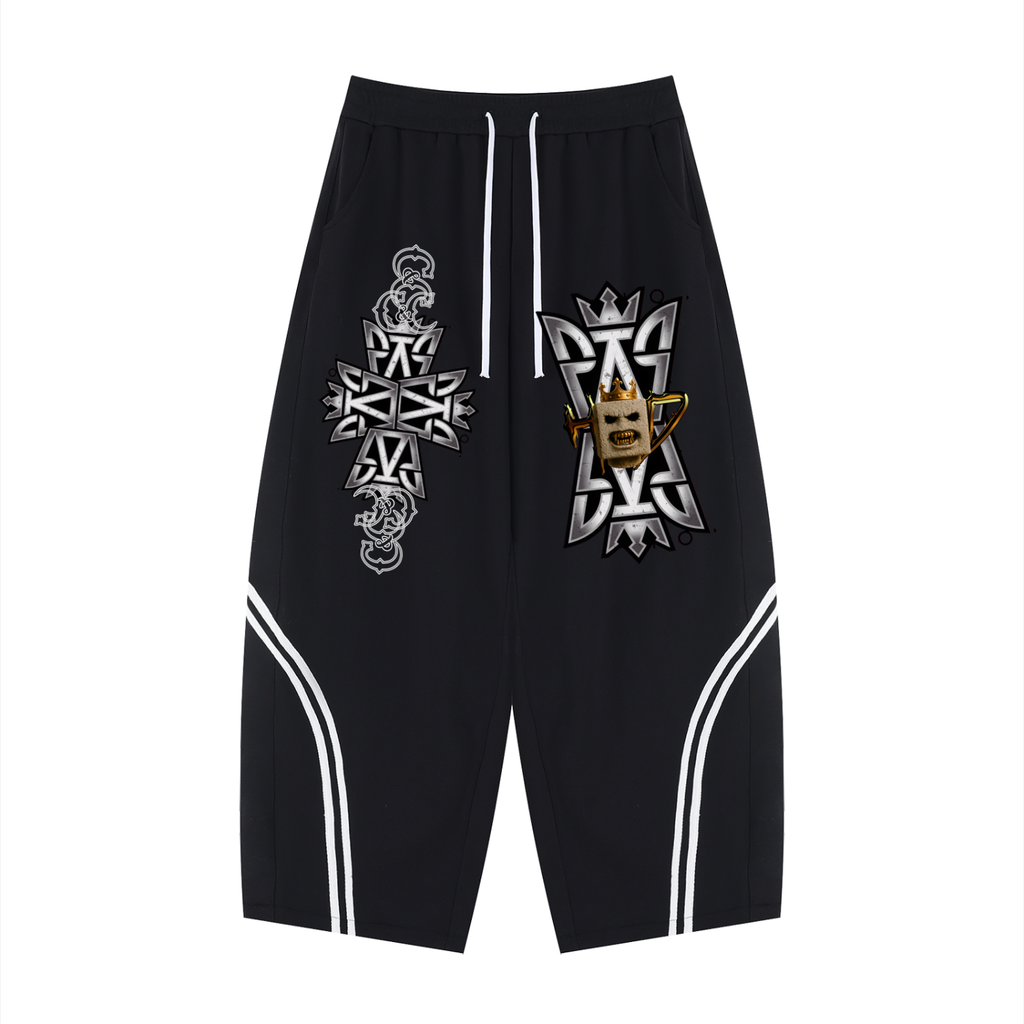 Unisex Wide Leg Piping Sweatpants BLOCKHEAD