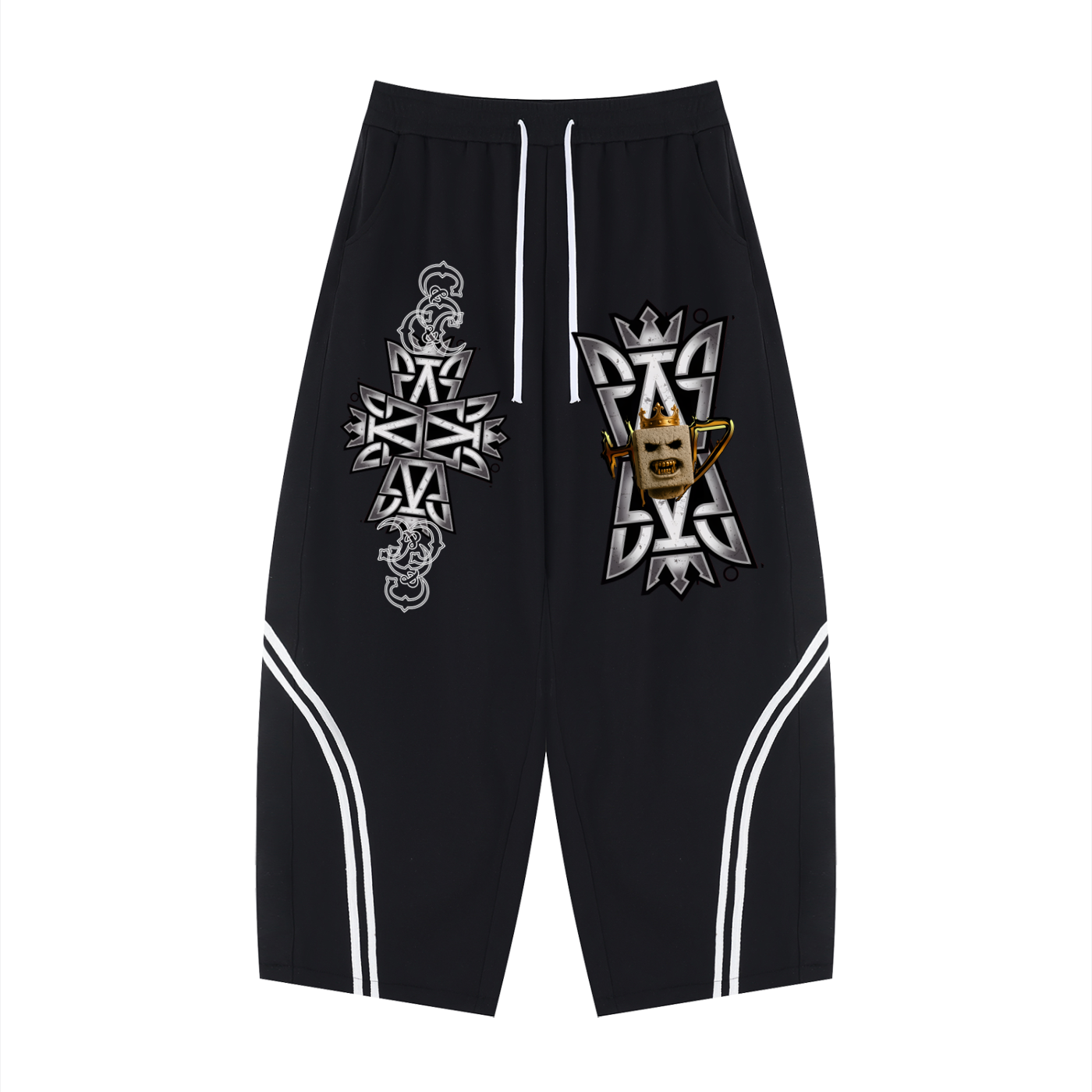 Unisex Wide Leg Piping Sweatpants BLOCKHEAD