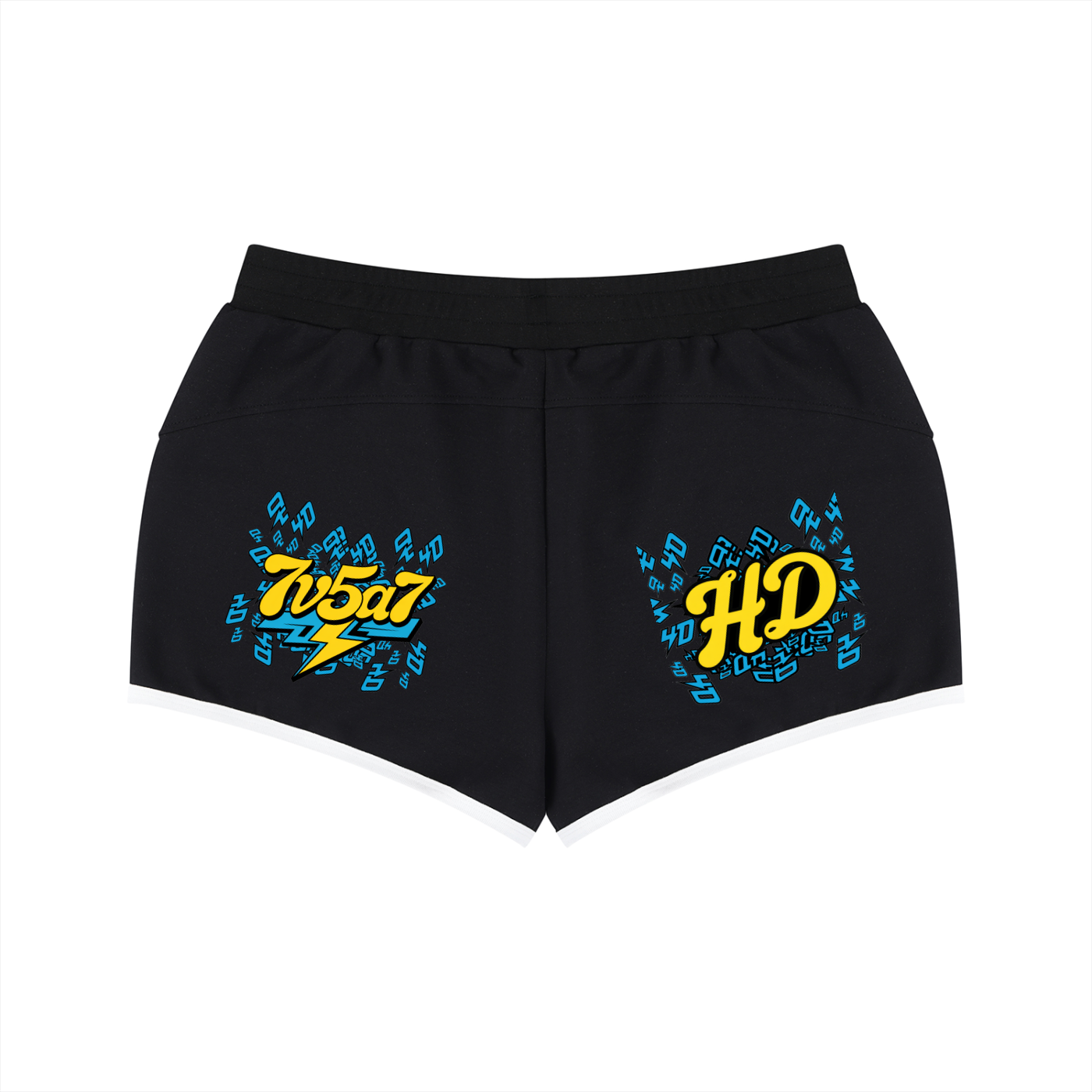 Women's Retro Contrast Binding Shorts