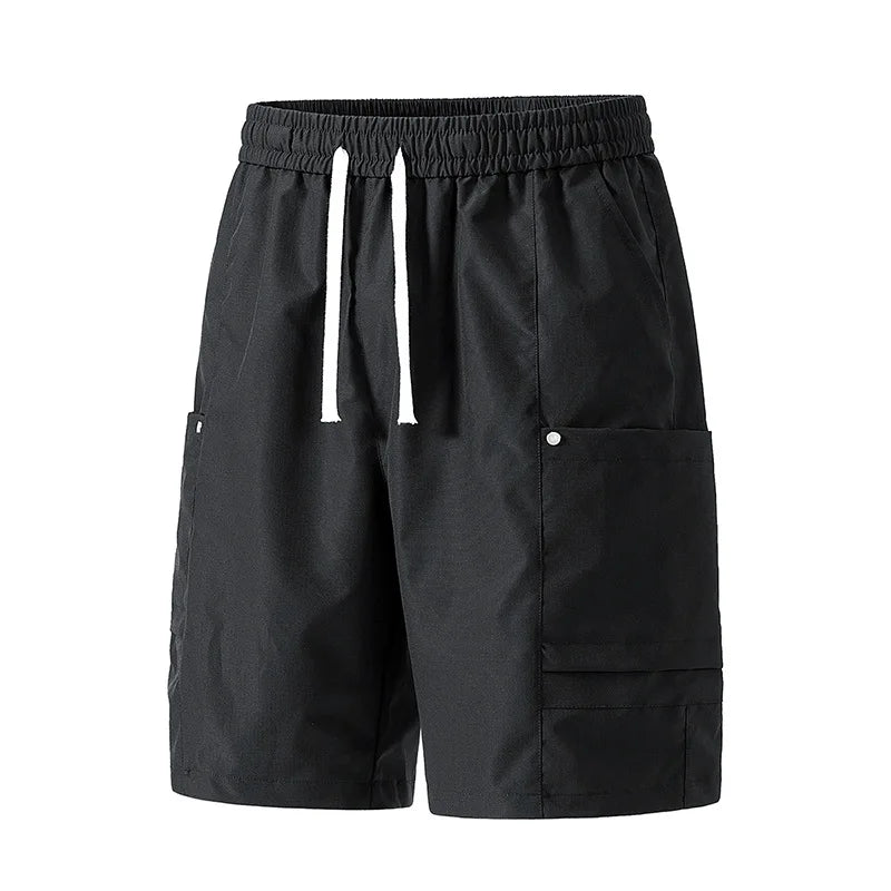 Streetwear Men's Casual Workwear Shorts Breathable Quick Dry Straight Leg Five-Quarter Pants Summer Sports Leisure Cargo Shorts