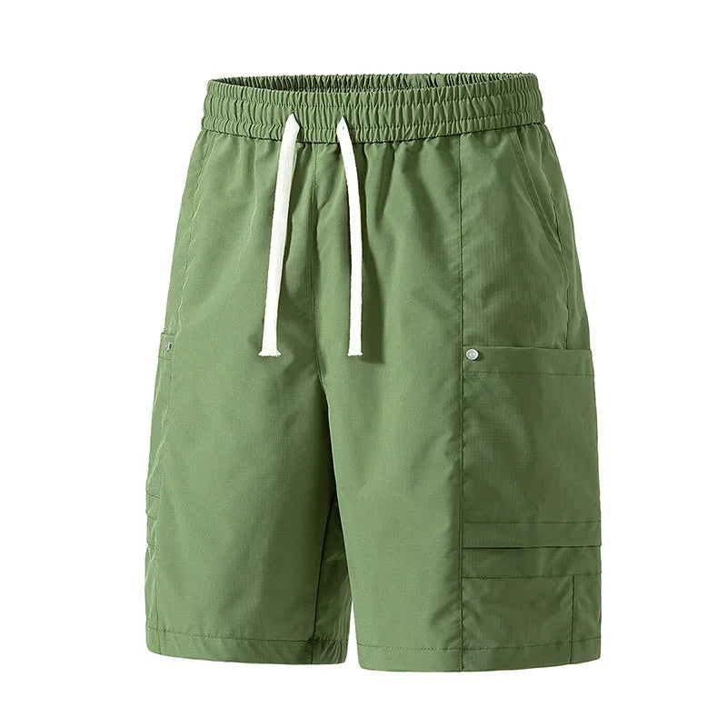 Streetwear Men's Casual Workwear Shorts Breathable Quick Dry Straight Leg Five-Quarter Pants Summer Sports Leisure Cargo Shorts