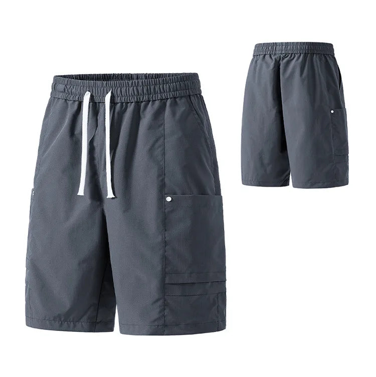 Streetwear Men's Casual Workwear Shorts Breathable Quick Dry Straight Leg Five-Quarter Pants Summer Sports Leisure Cargo Shorts
