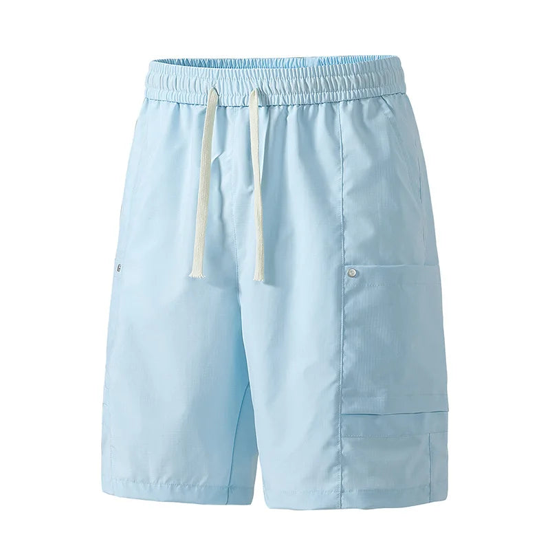 Streetwear Men's Casual Workwear Shorts Breathable Quick Dry Straight Leg Five-Quarter Pants Summer Sports Leisure Cargo Shorts