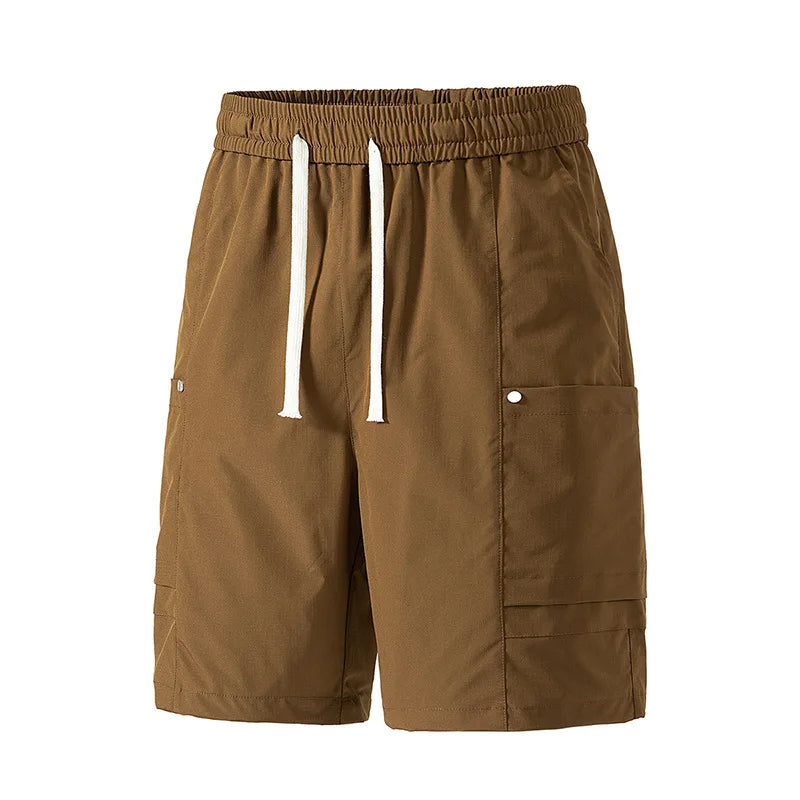 Streetwear Men's Casual Workwear Shorts Breathable Quick Dry Straight Leg Five-Quarter Pants Summer Sports Leisure Cargo Shorts