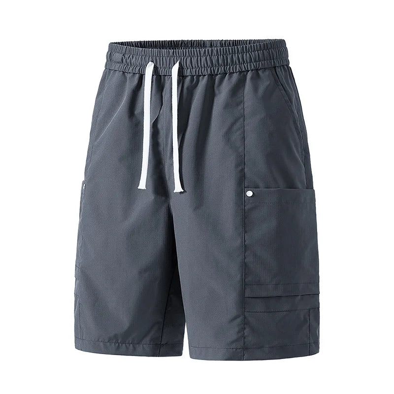 Streetwear Men's Casual Workwear Shorts Breathable Quick Dry Straight Leg Five-Quarter Pants Summer Sports Leisure Cargo Shorts