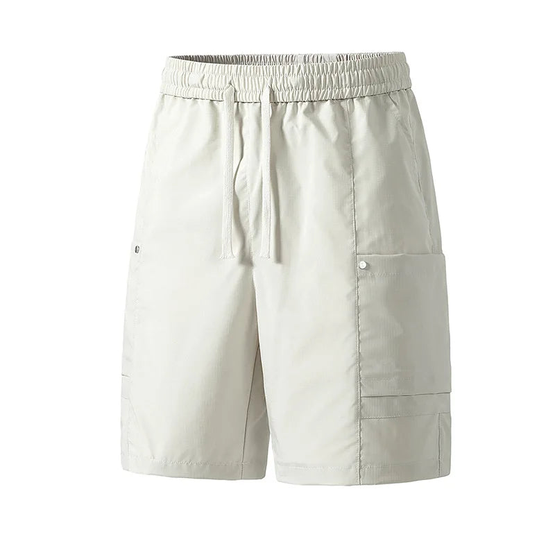 Streetwear Men's Casual Workwear Shorts Breathable Quick Dry Straight Leg Five-Quarter Pants Summer Sports Leisure Cargo Shorts
