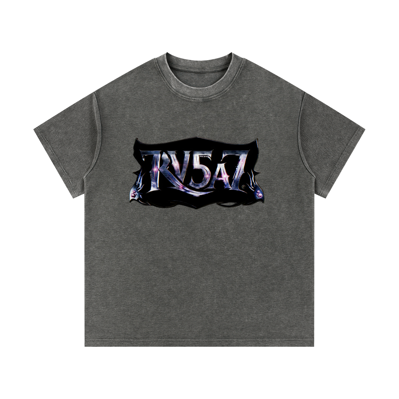 Mineral Wash Waffle Knit T-Shirt