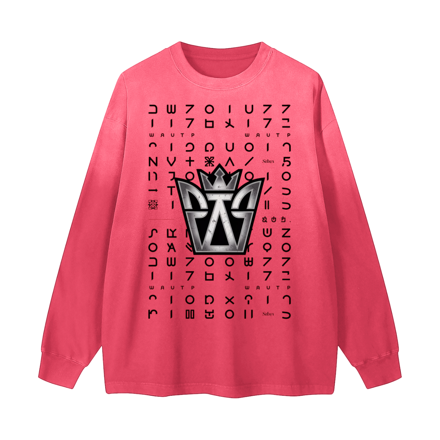 Gradient Washed Long Sleeve T-Shirt