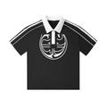 Contrast Collar Short-Sleeve Polo Shirt