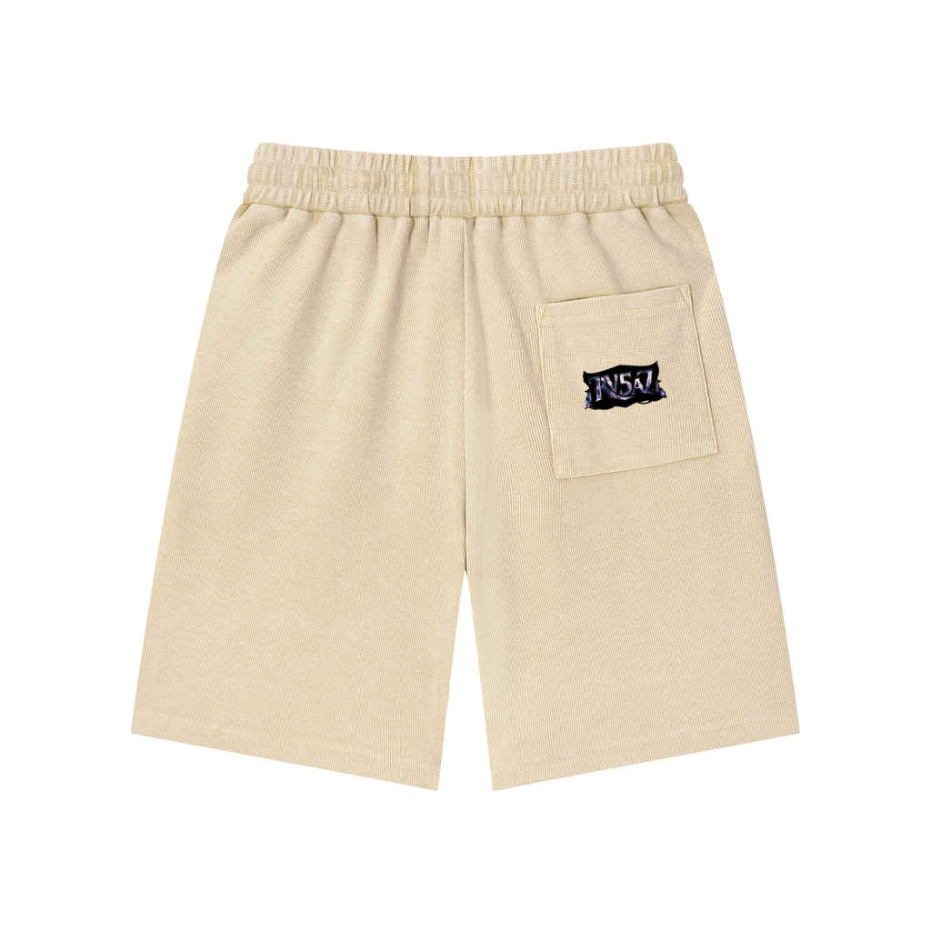BUFU Wash Waffle Knit Shorts