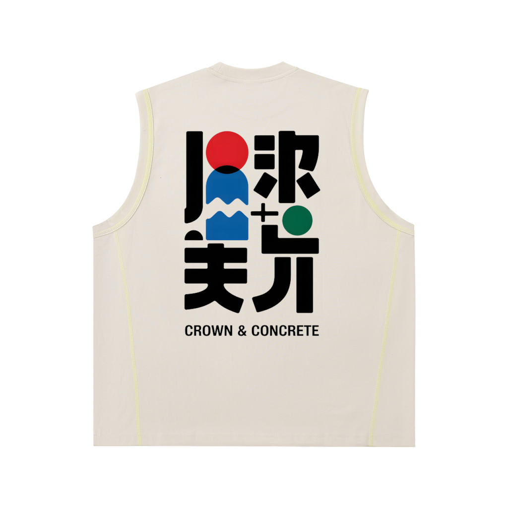 Contrast Panel Cooling Performance Tank Top Trippy 7v5a7