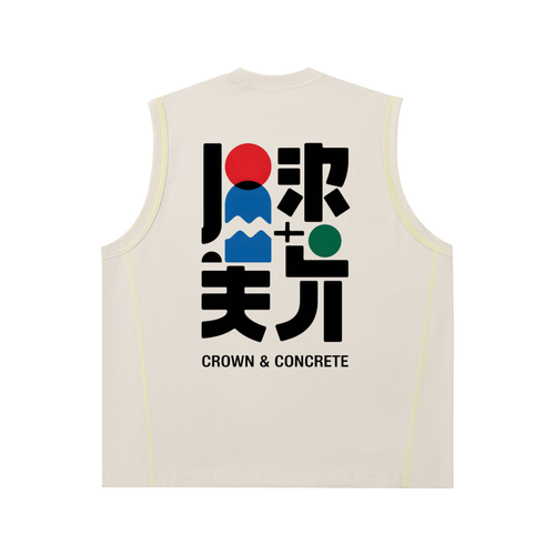Contrast Panel Cooling Performance Tank Top Trippy 7v5a7