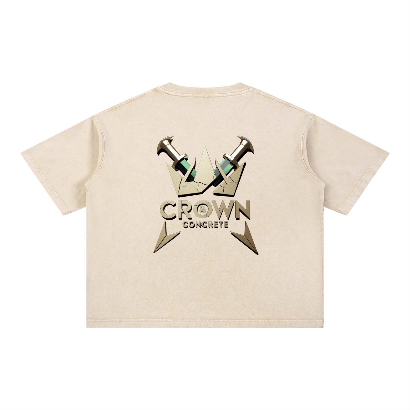Mineral Wash NO BS Boxy Cotton T-Shirt