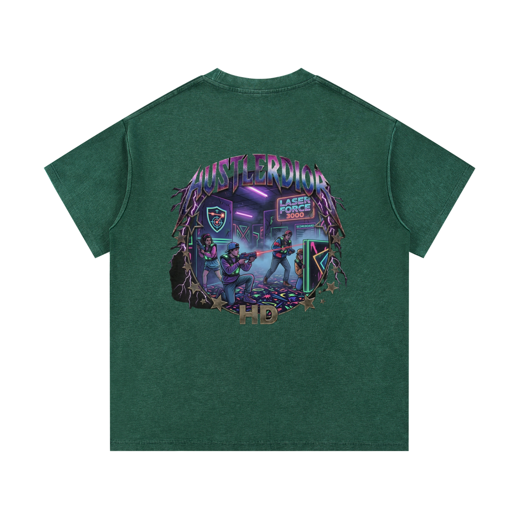 Mineral Wash Waffle Knit T-Shirt