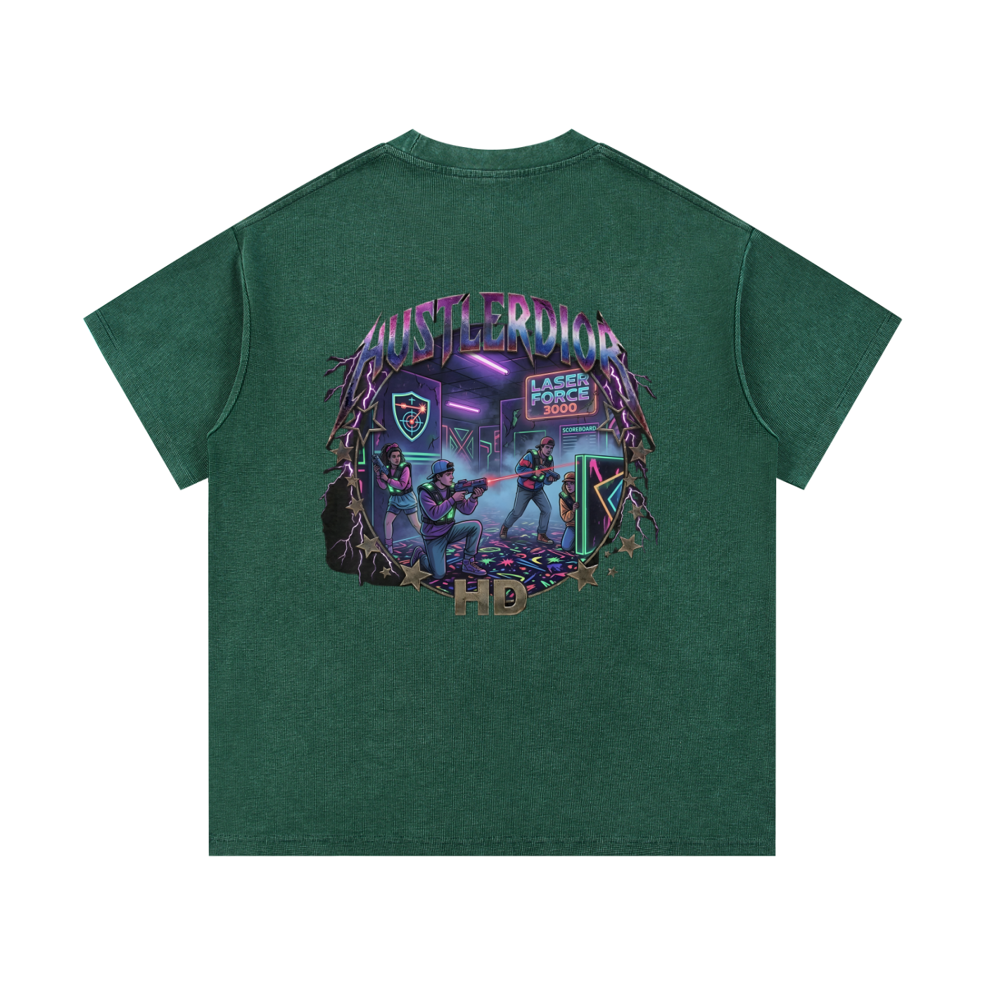 Mineral Wash Waffle Knit T-Shirt