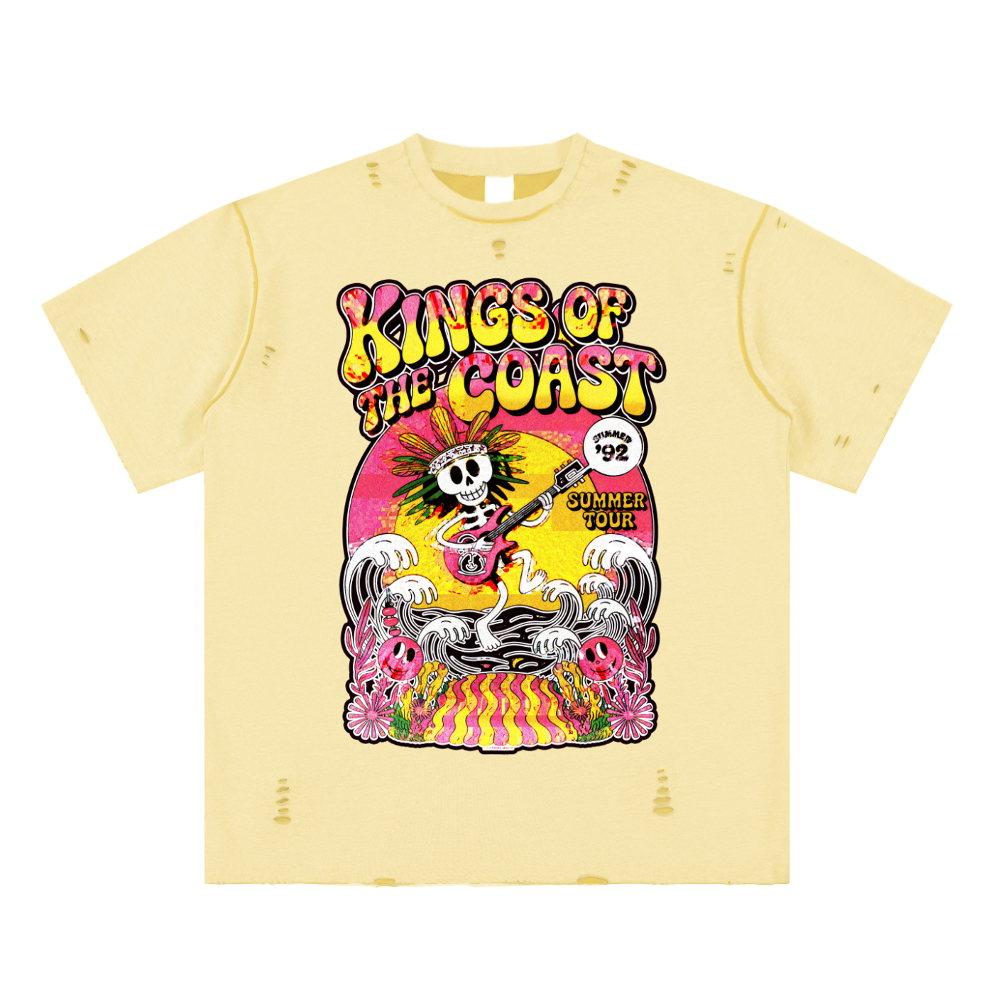 Hand-frayed Reversible T-shirt