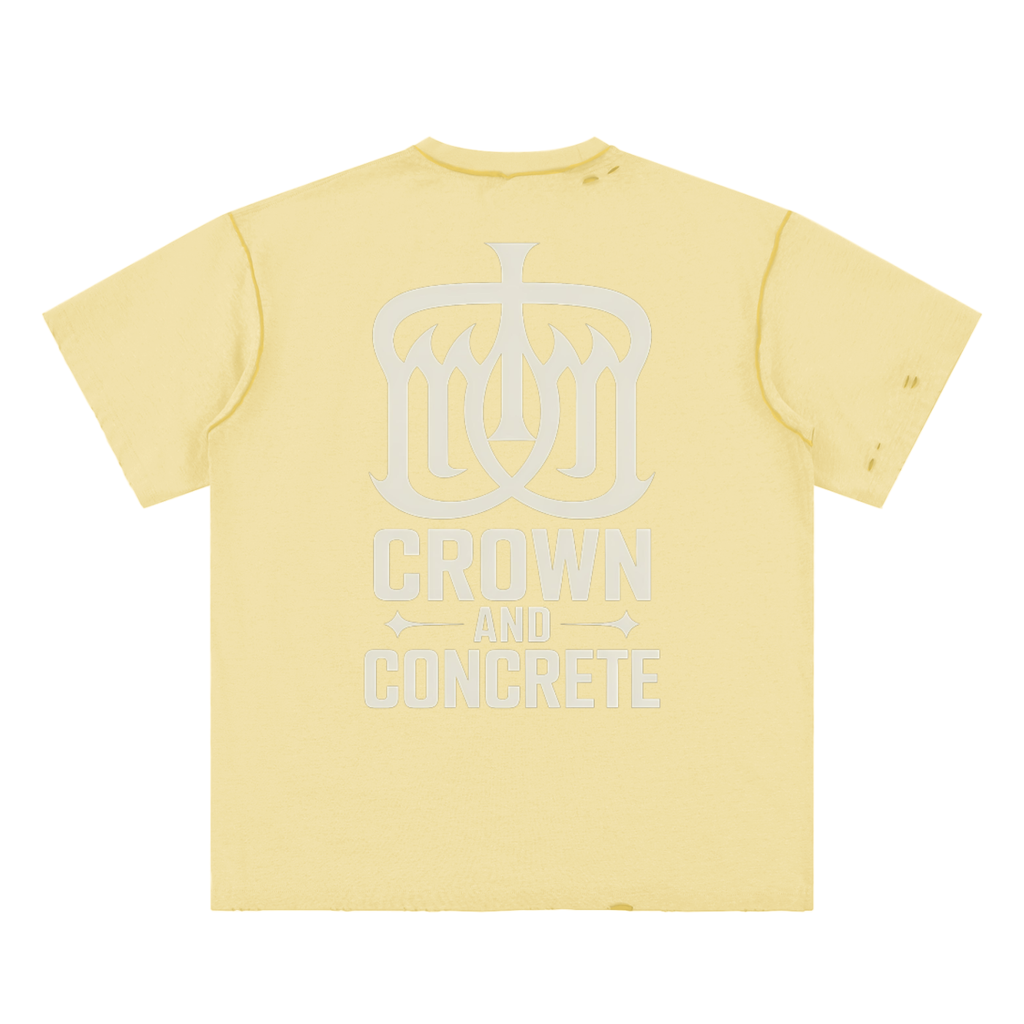 Hand-frayed Reversible T-shirt