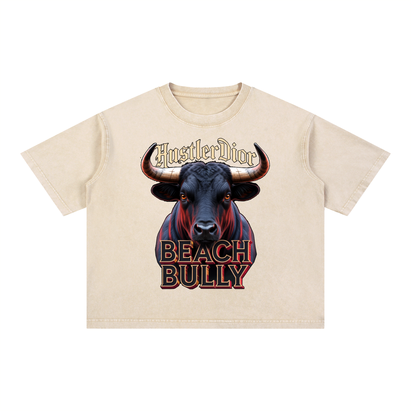 Mineral Wash NO BS Boxy Cotton T-Shirt